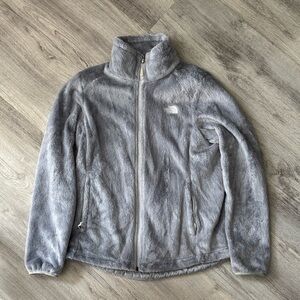 Light gray north face fleece jacket